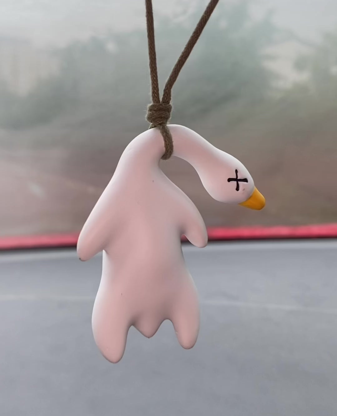 1X(Schwingende Ente Hanging Ornament, SüßE Schaukel Ente auf Auto  RüCkspiegel